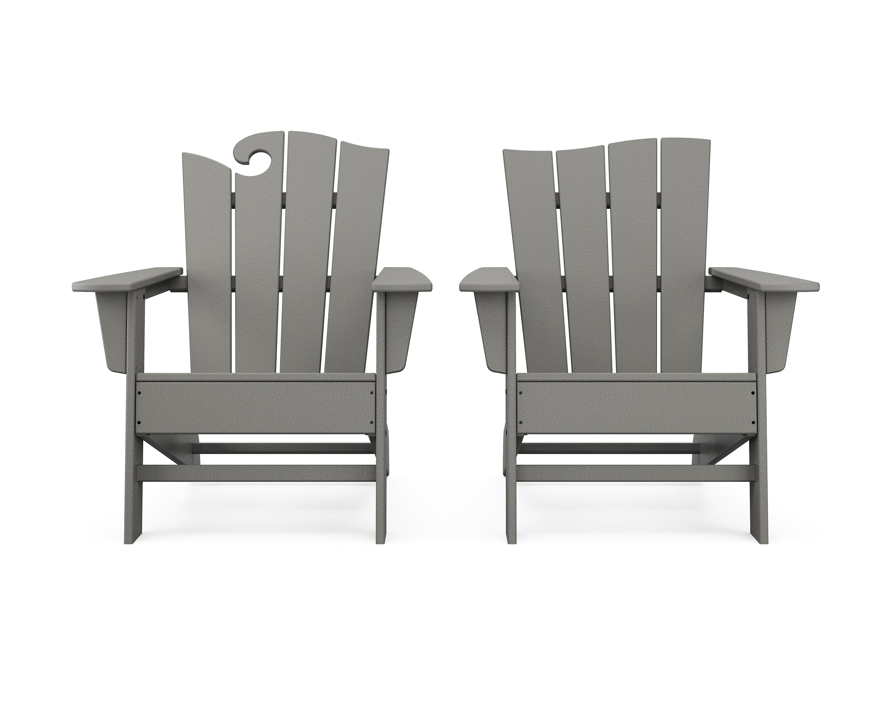 Wave 2-Piece Adirondack Set with The Wave Chair Left 1
