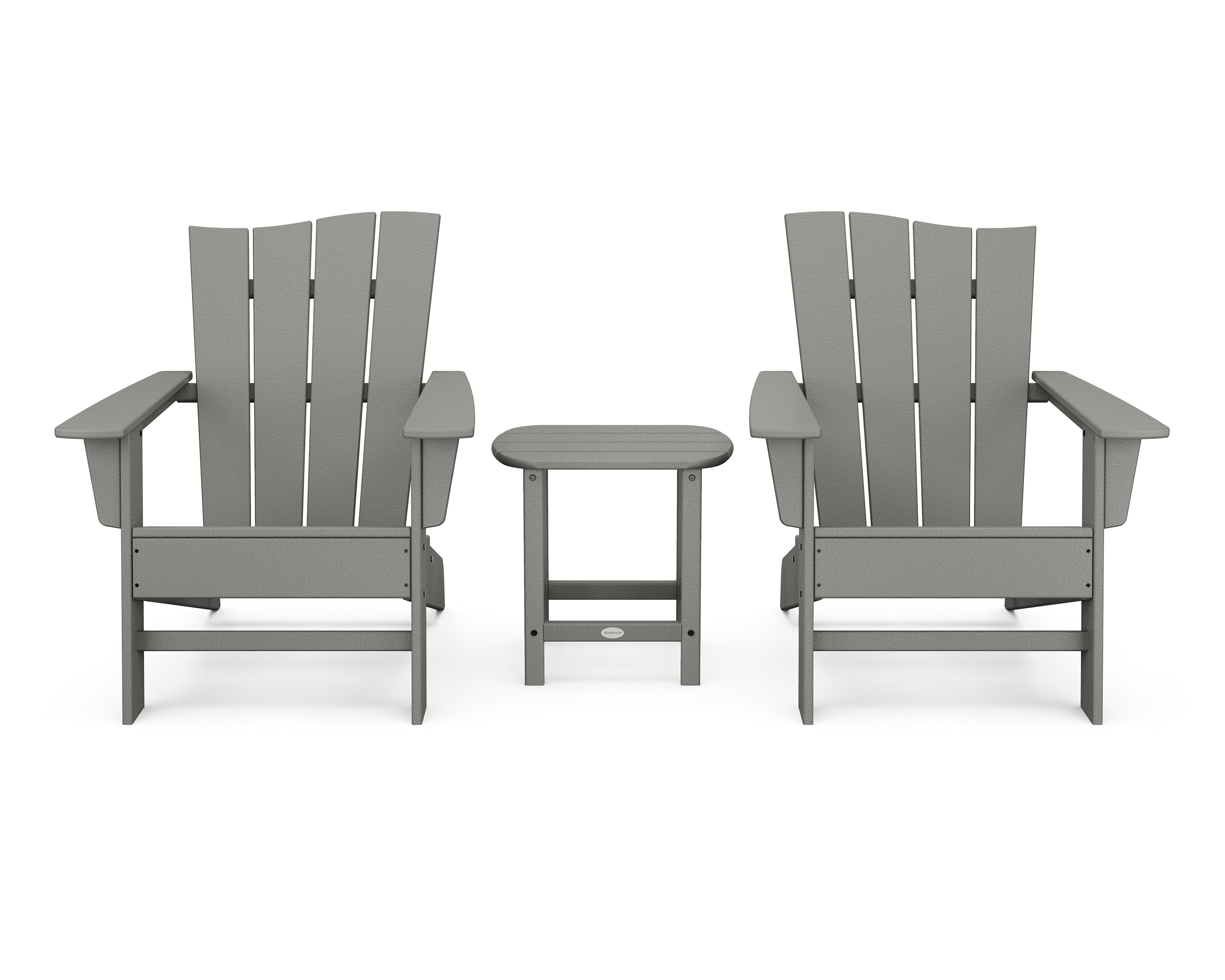 Wave 3-Piece Adirondack Chair Set 1