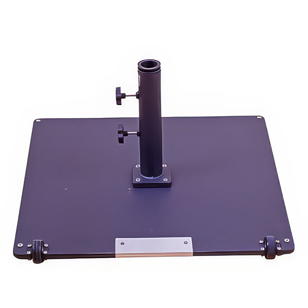 Galtech 95 lb Steel Plate Umbrella Base w/ Wheels (095SQ)
