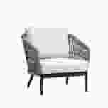 Poinciana Grey Club Chair w/ Cushions FN61301-LAG by Ratana