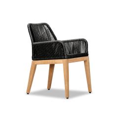 Silo 45 View for Carl Reclaimed Teak and Rope Dining Arm Chair CARL-RP-DAC By Harmonia Living