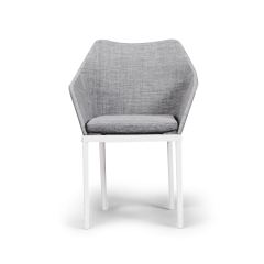 Silo Front View for Tailor Dining Chair - White HL-TA-WT-DAC-OG By Harmonia Living