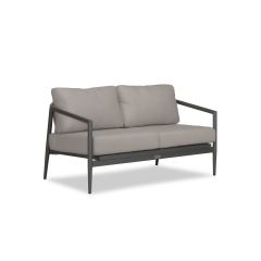 Silo 45 View for Olio Loveseat - Slate/Pebble Gray - Canvas Charcoal OLIO-SL-PG-LS By Harmonia Living