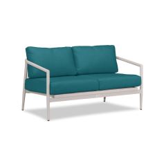 Silo 45 View for Olio Loveseat - Urban Stone/Carrera - Spectrum Peacock OLIO-US-CAR-LS By Harmonia Living