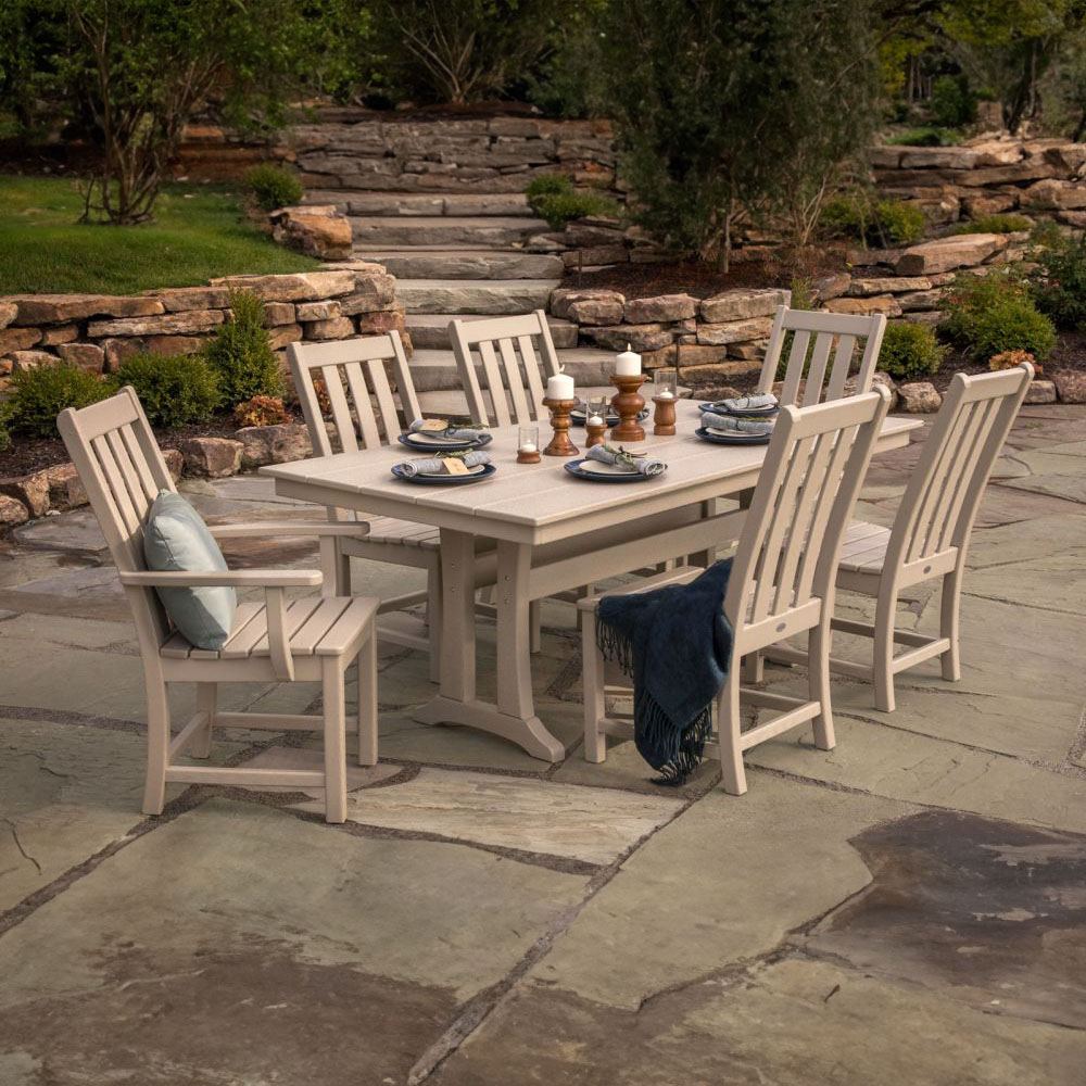Outdoor farmhouse table set hotsell