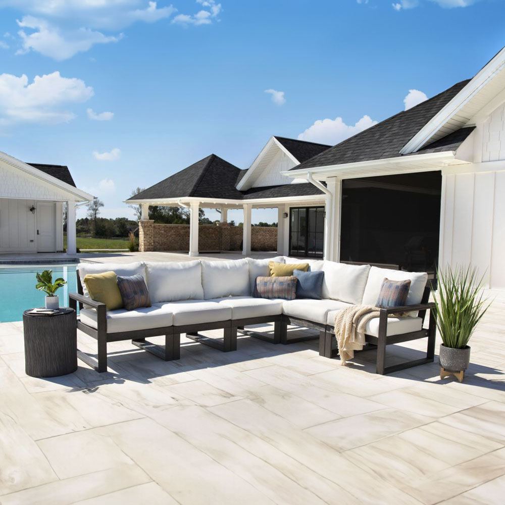 EDGE 6-Piece Modular Deep Seating Sectional Set Seats PWS523-2