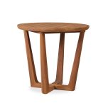 Teak 24" Round End Table 286124 by Lloyd Flanders