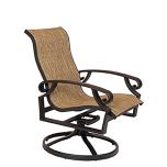 Monterey Sling Aluminum High Back Swivel Dining Arm Chair 401-46 by Lane Venture