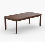 Foundations Ipe 50" x25" Mosaic Rectangular Coffee Table 40806 by Jensen Outdoor