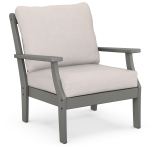 Braxton Deep Seating Club Chair 4501 by POLYWOOD - Slate Grey Finish