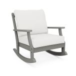 Black Finish with Grey Mist Fabric