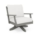 Green Finish with Weathered Tweed Fabric