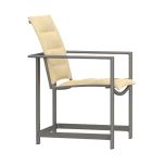 Studio Padded Sling Dining Arm Chair 77192P-A by OW Lee