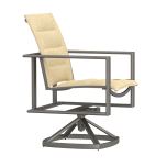Studio Padded Sling Swivel Rocker Dining Arm Chair 77192P-SR by OW Lee