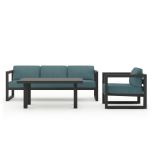 Avion Classic 3 Piece Sofa Set - Slate AVN-SL-SET138 by Harmonia Living
