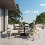 Berkeley 5-Seat Round Dining Set by Castelle