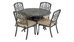 Bridgetown 4 Seat 4 Round Dining Set With Side Chairs Rdtmn48 Bt3