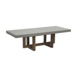 Malaga 40" x 96" Rectangular Concrete Dining Table - Space Grey FDM03-SG by Elementi