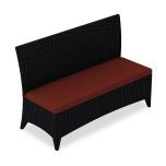 Silo 45 View for Arbor 3-Seater Dining Bench - Canvas Henna HL-AR-CB-3DB By Harmonia Living
