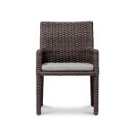 Silo Front View for Dune Dining Arm Chair - Cast Silver HL-DUNE-DW-DAC By Harmonia Living
