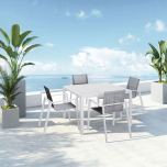 Lifestyle 45 View for Lift 5 Piece Dining Set - White HL-LIFT-WT-5DS-DW By Harmonia Living