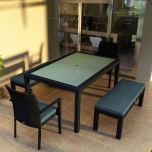 Urbana 5 Piece 6-Seat Bench Dining Set HL-URBN-CB-6BDS by Harmonia Living