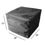 Weather X Furniture Cover - Square Ottoman HL-WX-GP-OT-SQ by Harmonia Living