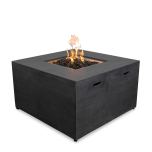 Mason 42" Square Hidden Propane Tank Gas Fire Pit - Graphite MAS-GPH-42SQ-LP by Harmonia Living