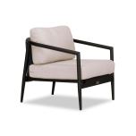 Silo 45 View for Olio Club Chair - Black/Carbon - Cast Silver OLIO-BK-CO-CC By Harmonia Living