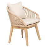 Cabo Cushioned Dining Arm Chair - Set of 2 PJO-4401-NAT-AC by Panama Jack