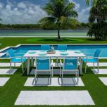 Abaco Sling 6-Seat Dining Set PJO-4601-WHT-7DA by Panama Jack