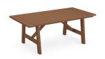 Rustic Farmhouse 39" x 75" Dining Table PL83-T3L2 by Polywood