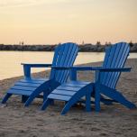 South Beach 4-Piece Adirondack Set - Seats 2 PWS137-1 by POLYWOOD