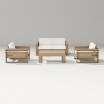 Latitude 4 Seater Loveseat Set PWS807-2 by POLYWOOD