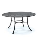 Top 60" Round Mesh Dining Table with Umbrella Hole T0425-0200S by Kettler