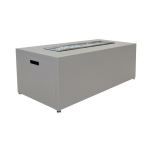 Quick Ship Standard Milan 54" x 24" Linear Fire Table (Breakdown Concrete Finish Only) SAFTLM5418ST by Stoll Industries