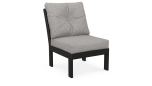 Vineyard Modular Armless Chair with Cushion GN2301C Black Frame