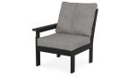 Vineyard Modular Left Arm Chair with Cushion GN2301LAF Black Frame