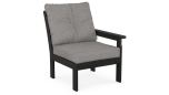 Vineyard Modular Right Arm Chair with Cushion GN2301RAF Black Frame