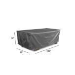 Weather X Cover For Large Rectangular Dining Set - Up To 120" WX-DIN-120REC-GP by Harmonia Living