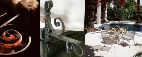 Wrought iron furniture is built to be tough, but it can still look absolutely beautiful as well